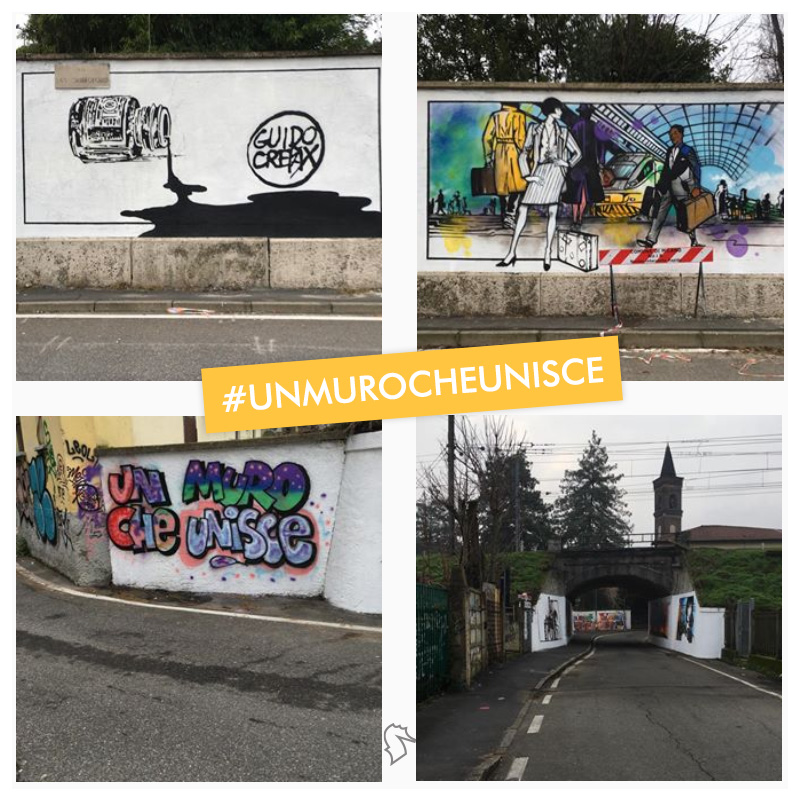 Via Tortona Milano - Crepax New Lac - un Muro che Unische